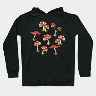 Speckled Mushroom Pattern Hoodie